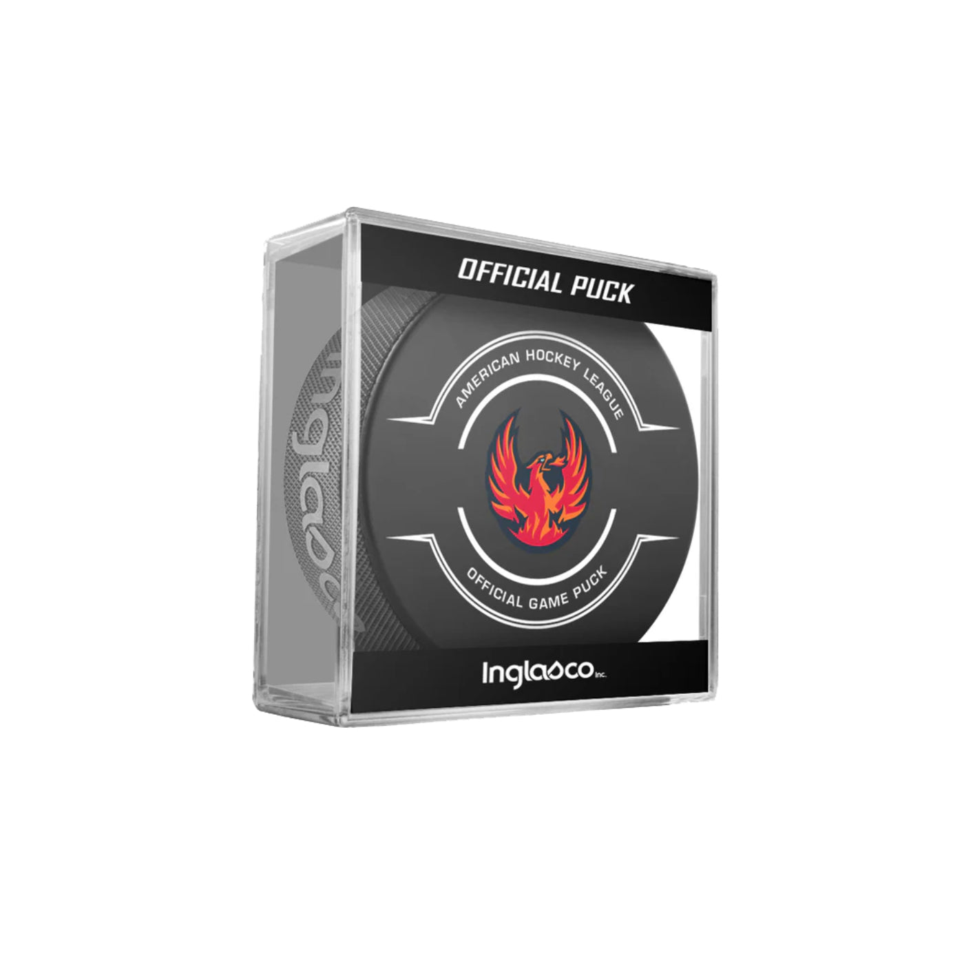 Coachella Valley Firebirds Official Game Puck In Cube