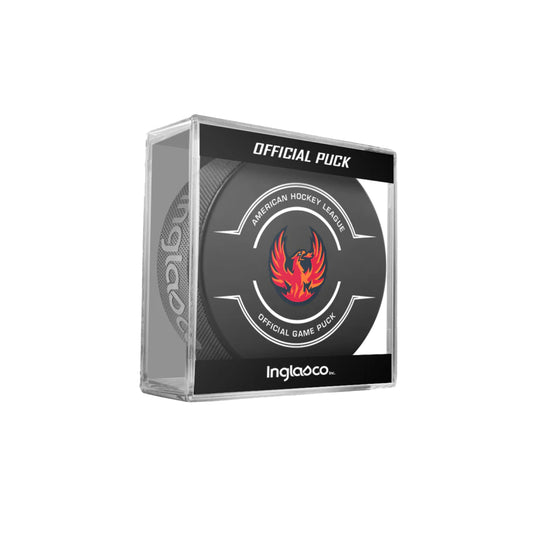 Coachella Valley Firebirds Official Game Puck In Cube