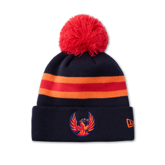 Coachella Valley Firebirds Navy Primary Pom Cuff Beanie