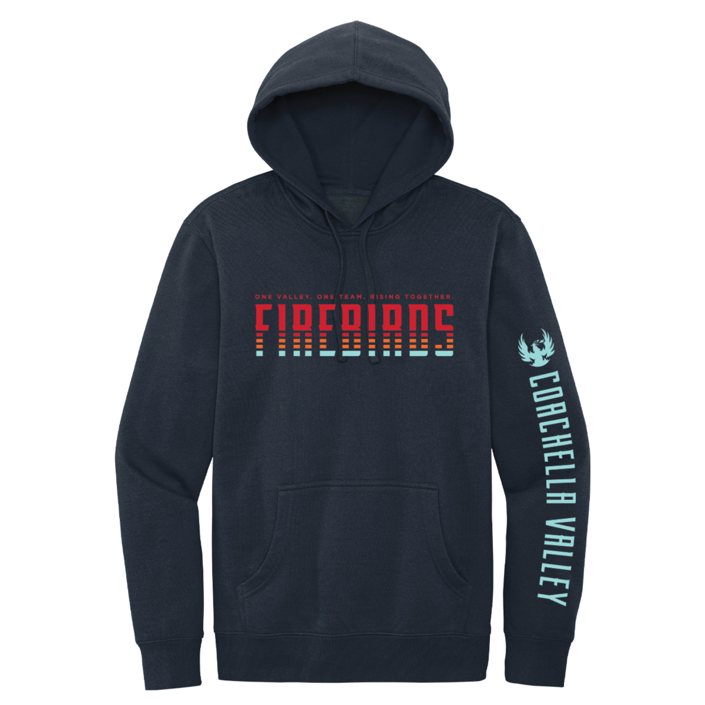 Coachella Valley Firebirds Stripes Navy Hoodie