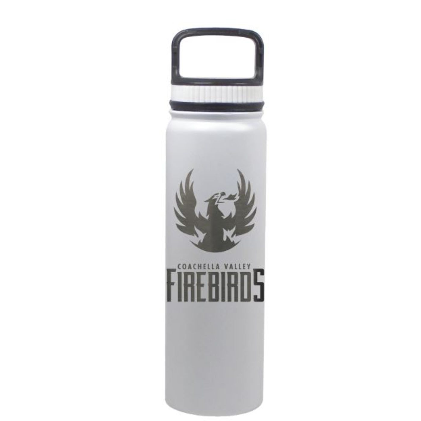 Coachella Valley Firebirds Primary Eugene Engraved White Bottle