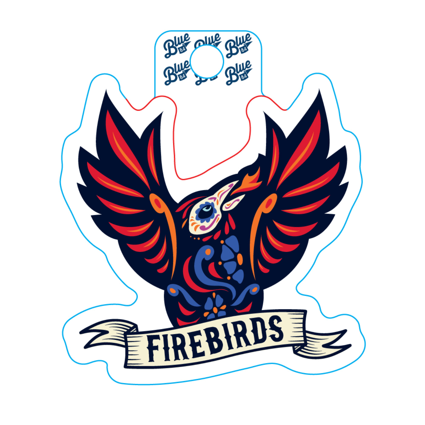 Coachella Valley Firebirds Día de Los Muertos Sticker