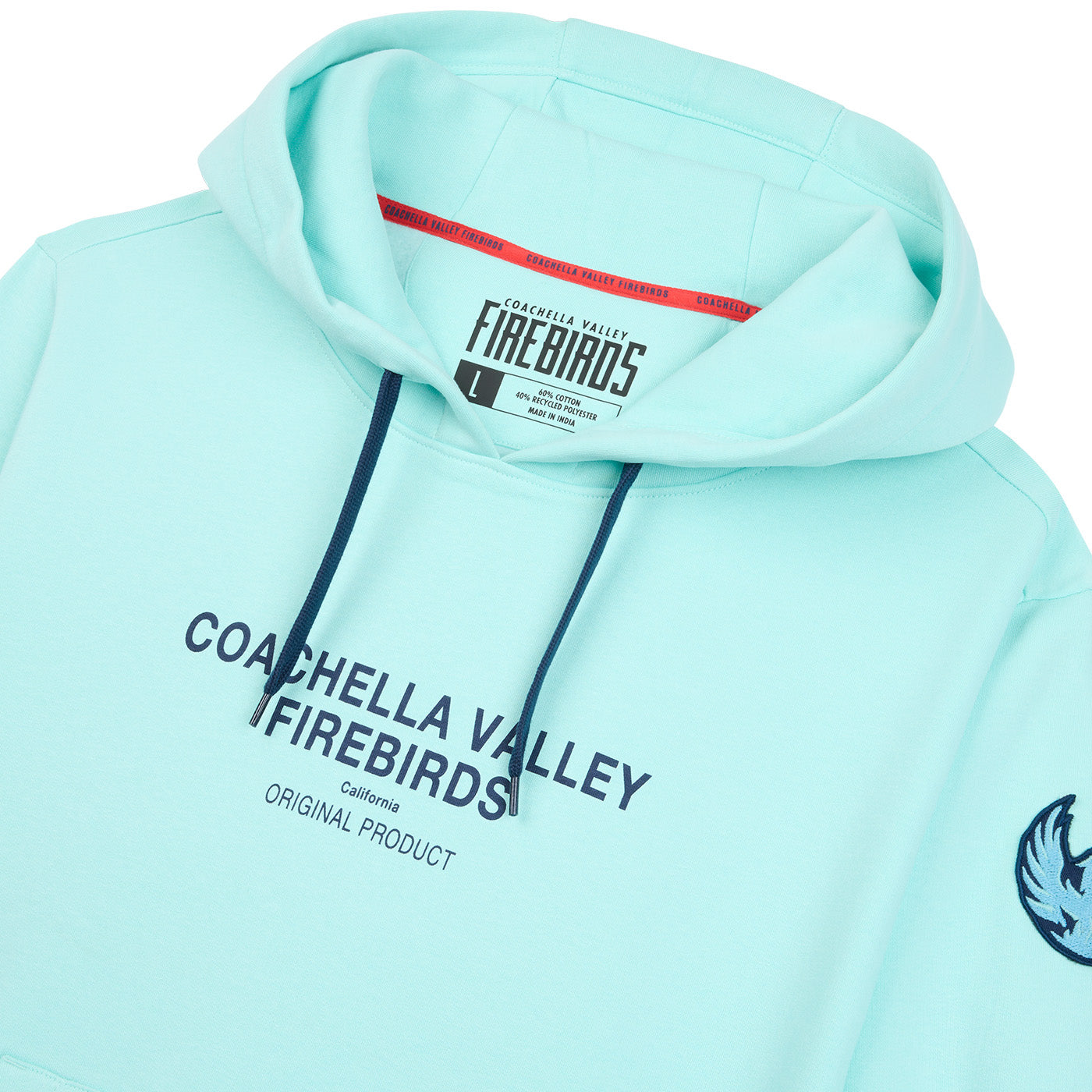 Coachella Valley Firebirds Oversized Ice Blue Hoodie