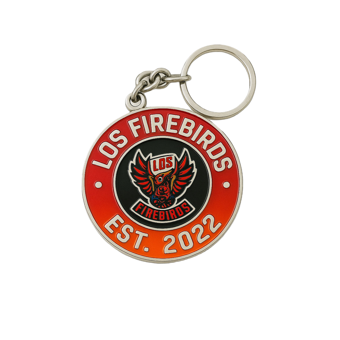 Coachella Valley Firebirds Los Firebirds Round Keychain