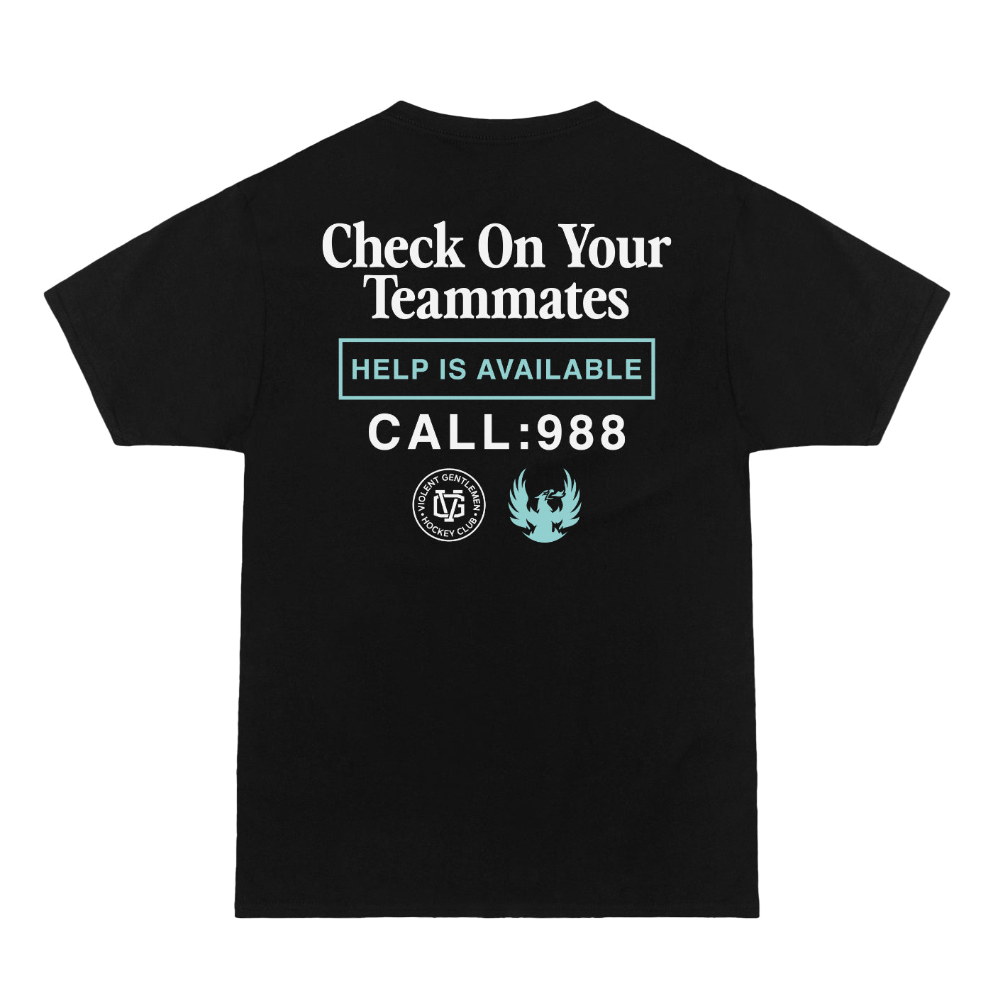 Coachella Valley Firebirds Check On Your Teammates Black Tee