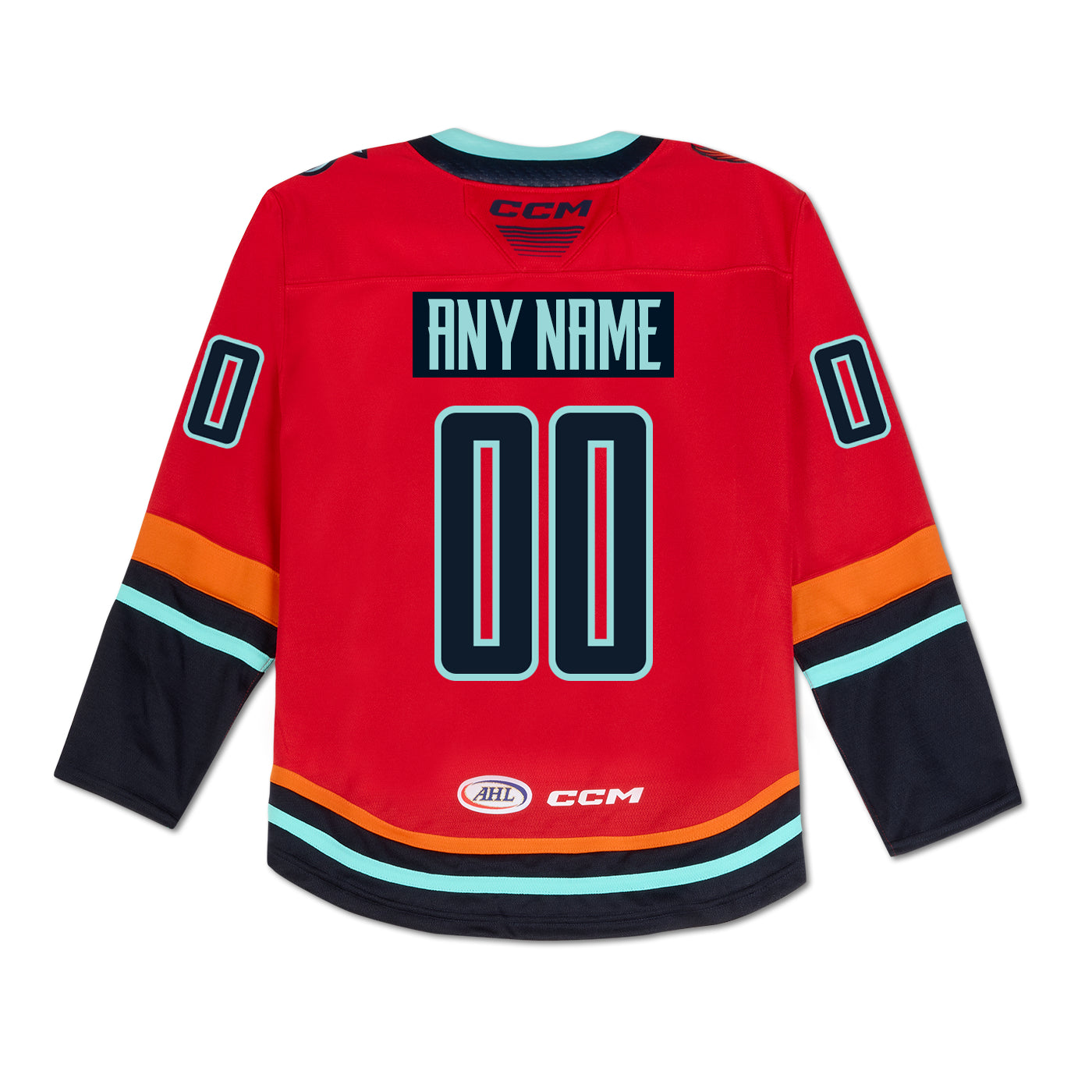Coachella Valley Firebirds Customized CCM Authentic Pro Red Alert Jersey
