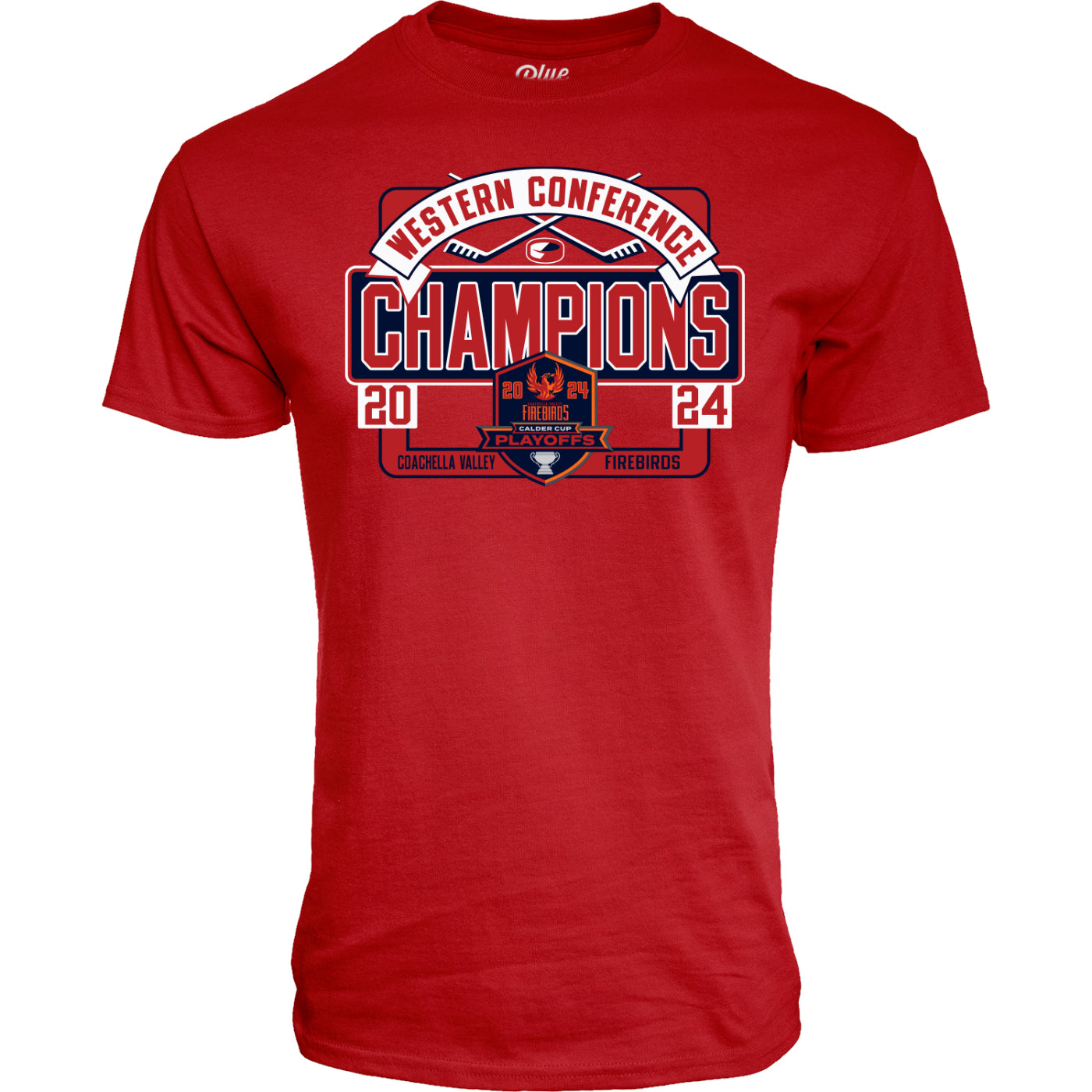 Coachella Valley Firebirds 2024 Western Conference Champs Tee