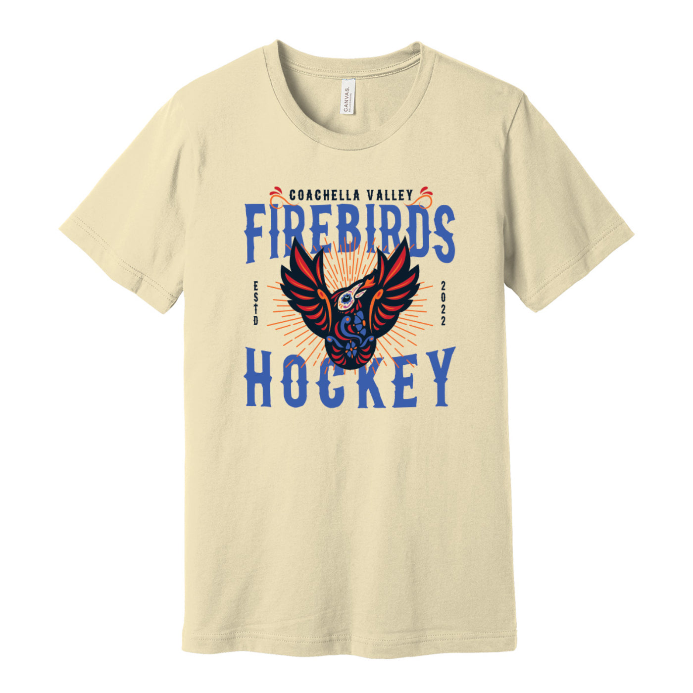 Coachella Valley Firebirds Día de Los Muertos CC Natural Tee