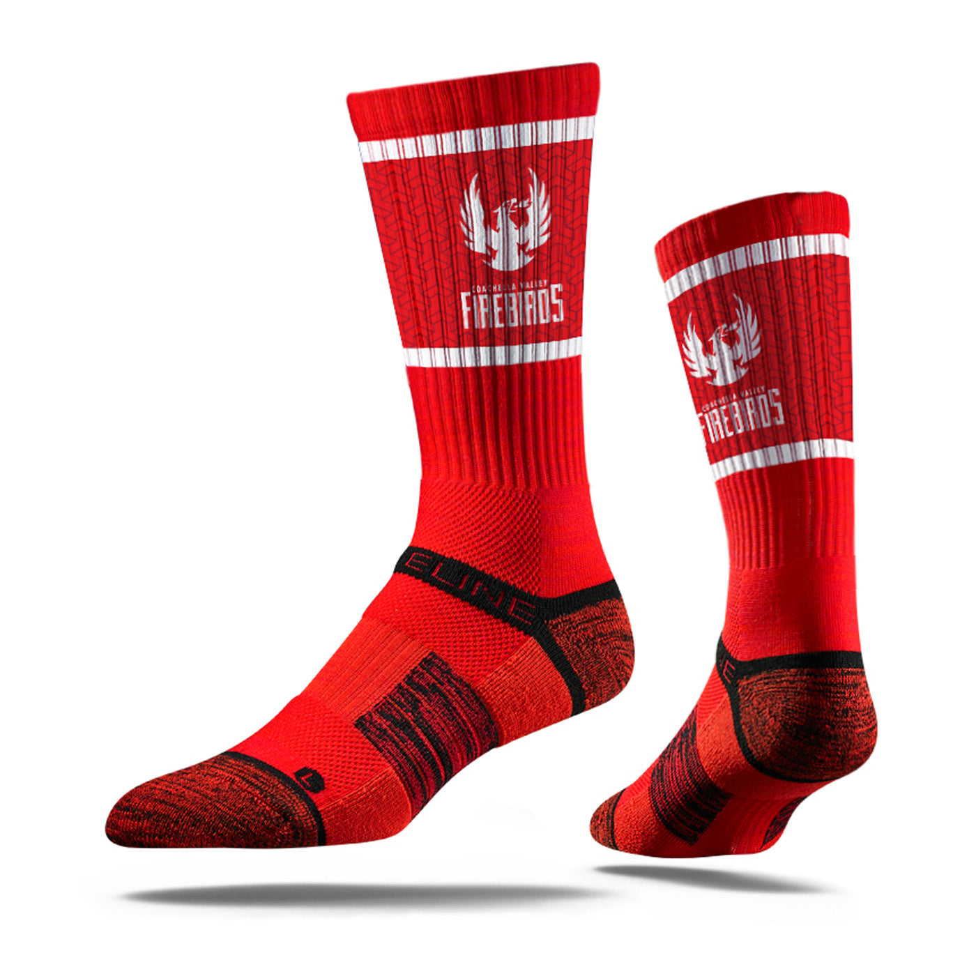 Coachella Valley Firebirds Red Wordmark Socks