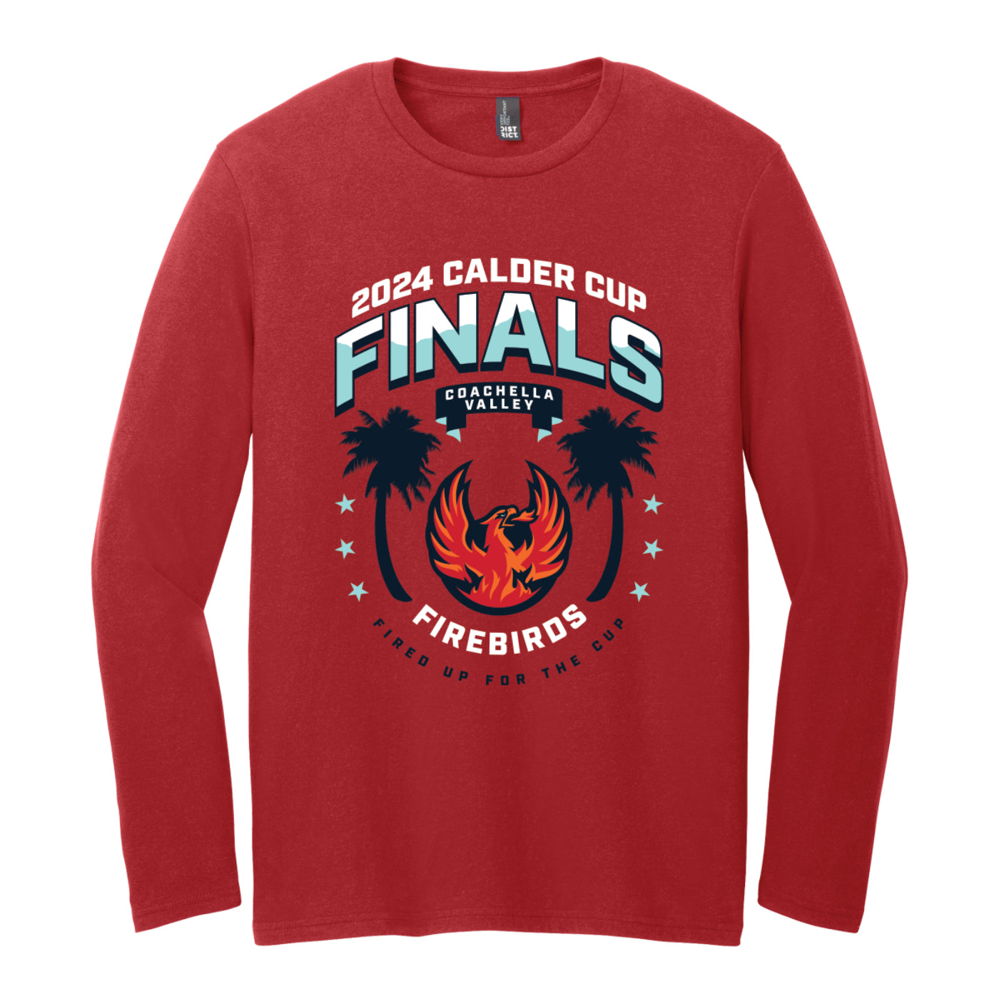 Coachella Valley Firebirds 2024 Calder Cup Finals Red Long Sleeve Tee