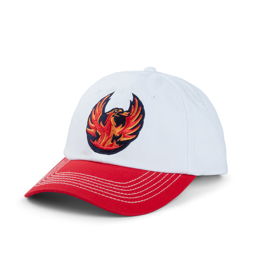 Coachella Valley Firebirds White Primary Logo Cap with Red Bill
