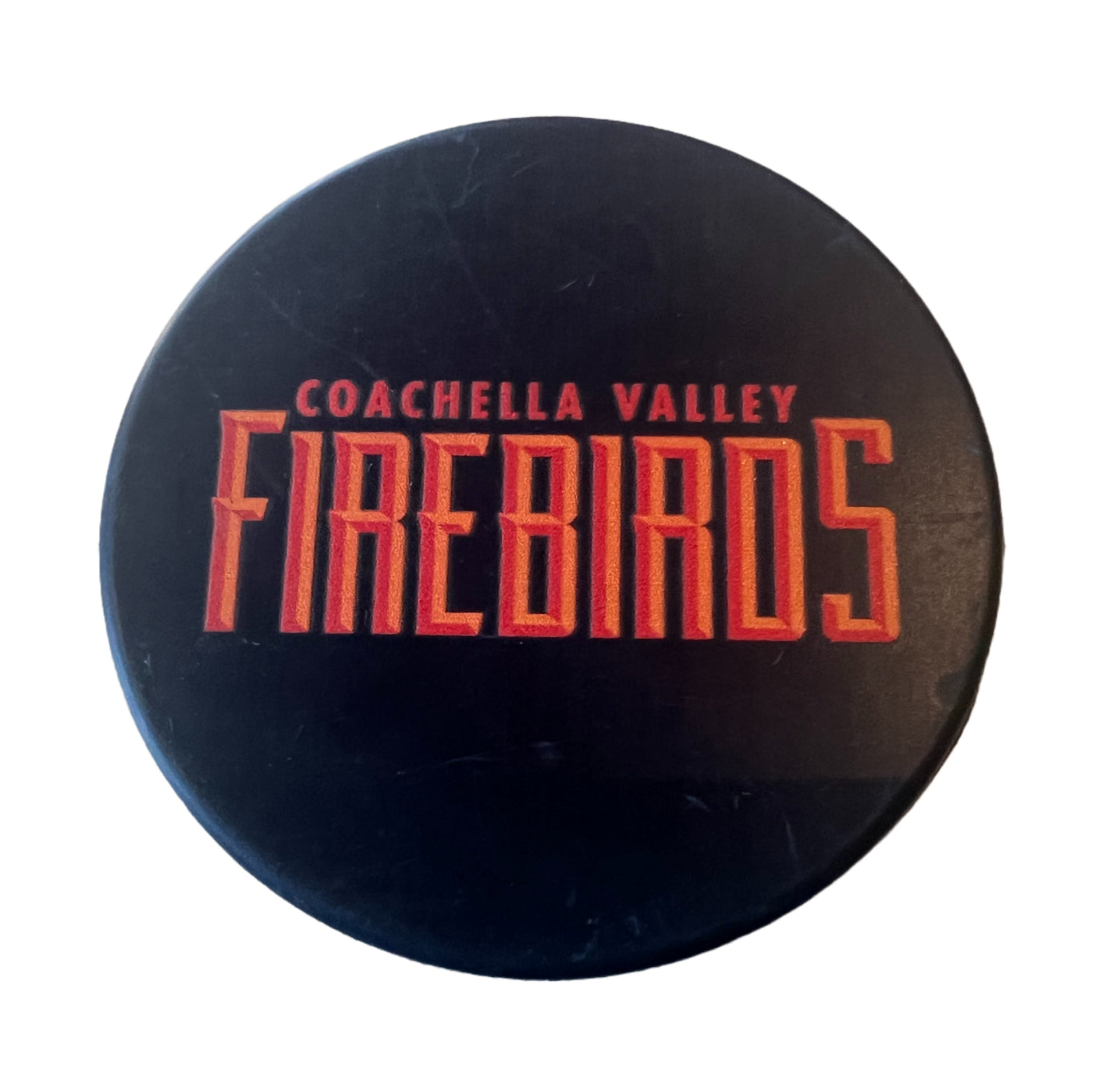 Coachella Valley Firebirds Wordmark Puck Navy