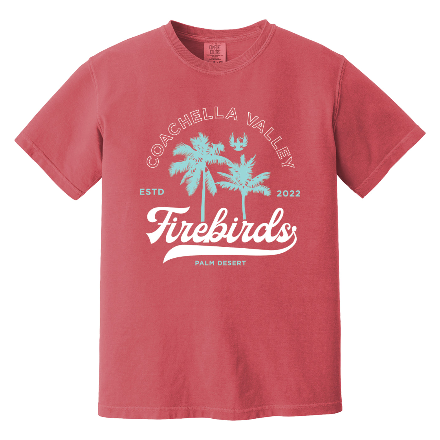 Coachella Valley Firebirds Palm Trees Comfort Red Tee