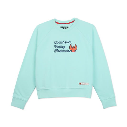 Coachella Valley Firebirds Womens Ice Blue Crewneck