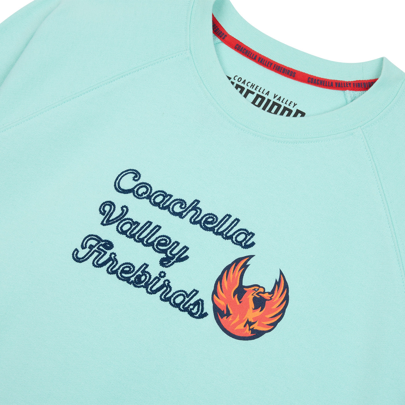 Coachella Valley Firebirds Womens Ice Blue Crewneck