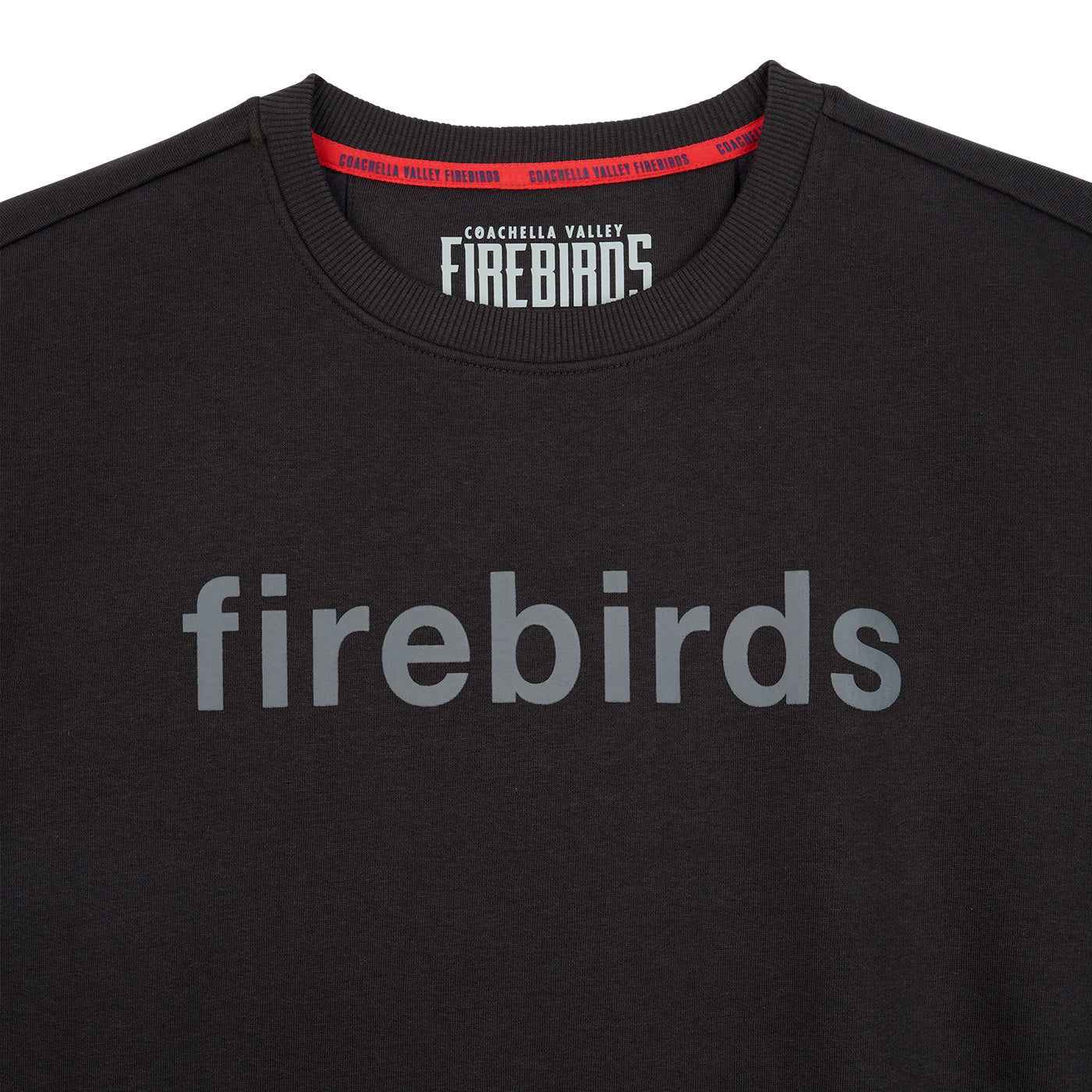 Coachella Valley Firebirds Womens Washed Black Crewneck
