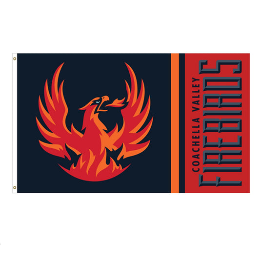 Coachella Valley Firebirds Primary 3x5 Deluxe One Sided Flag