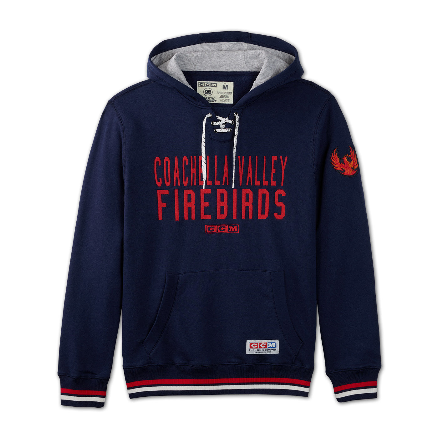 Coachella Valley Firebirds CCM Hockey Lace Hoodie