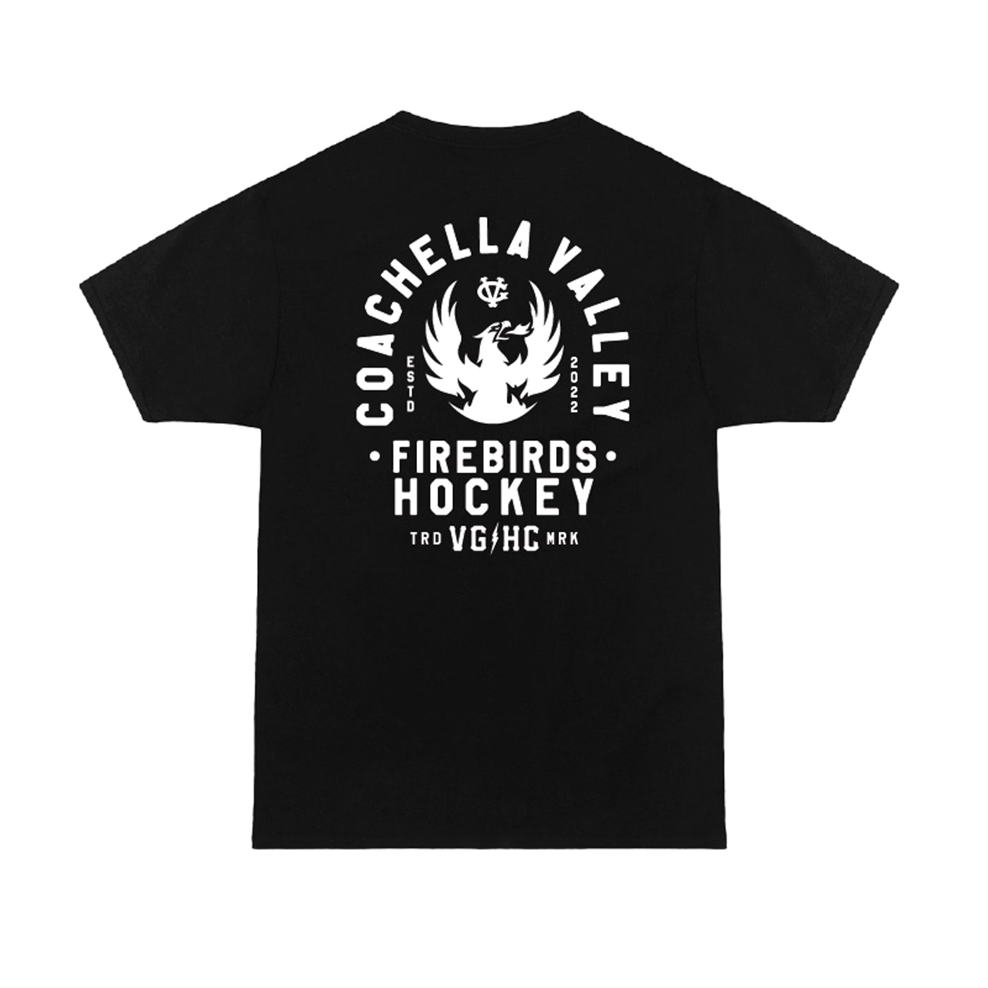 Coachella Valley Firebirds VGHC Arch Primary Black Tee