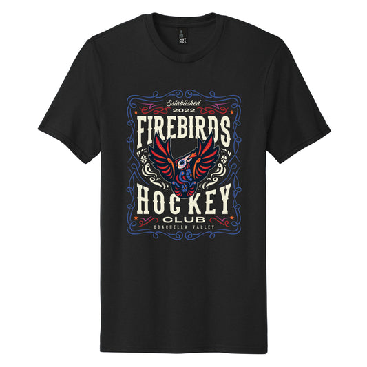 Coachella Valley Firebirds Dia de los Muertos 2024 Black Tee