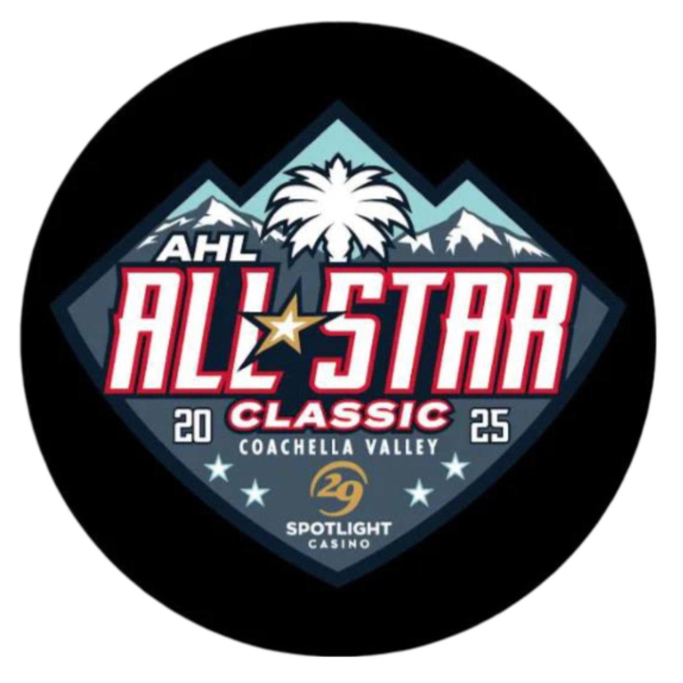 Coachella Valley Firebirds 2025 AHL All Star Game Souvenir Puck