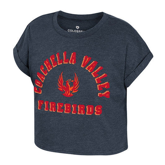 Coachella Valley Firebirds Sparkle Youth Crop Tee