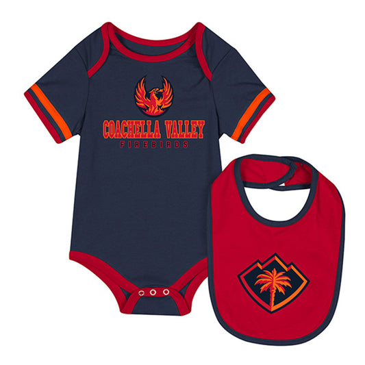 Coachella Valley Firebirds Gift Infant Onesie Bib Set