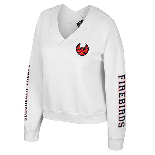 Coachella Valley Firebirds Colosseum Womens Crepe V-Neck Fleece
