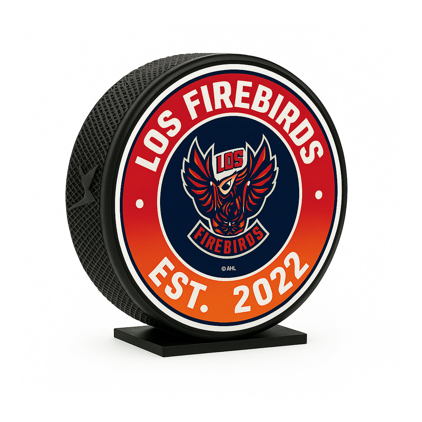 Coachella Valley Firebirds Los Firebirds Logo EST 2022 MEGA Puck