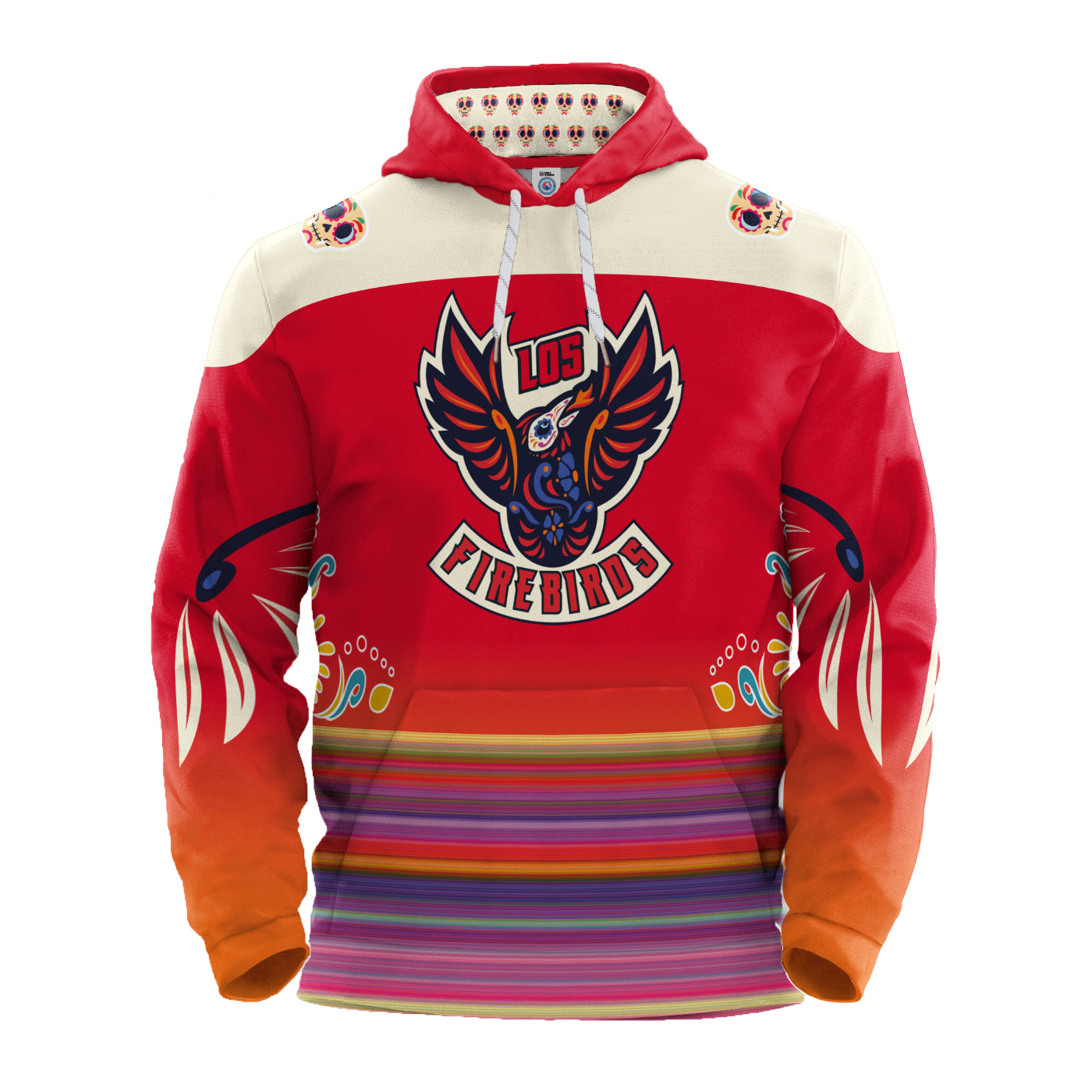 Coachella Valley Firebirds Los Firebirds Bench Clearers Dia de los Muertos Hoodie