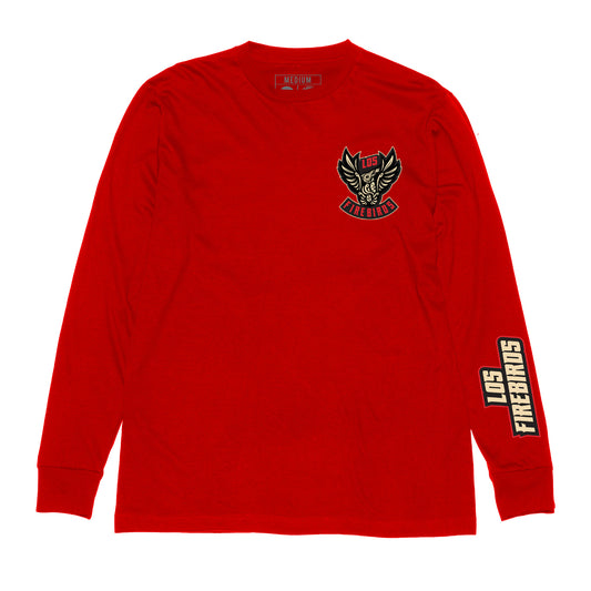 Coachella Valley Firebirds VGHC Los Firebirds Long Sleeve Red Tee