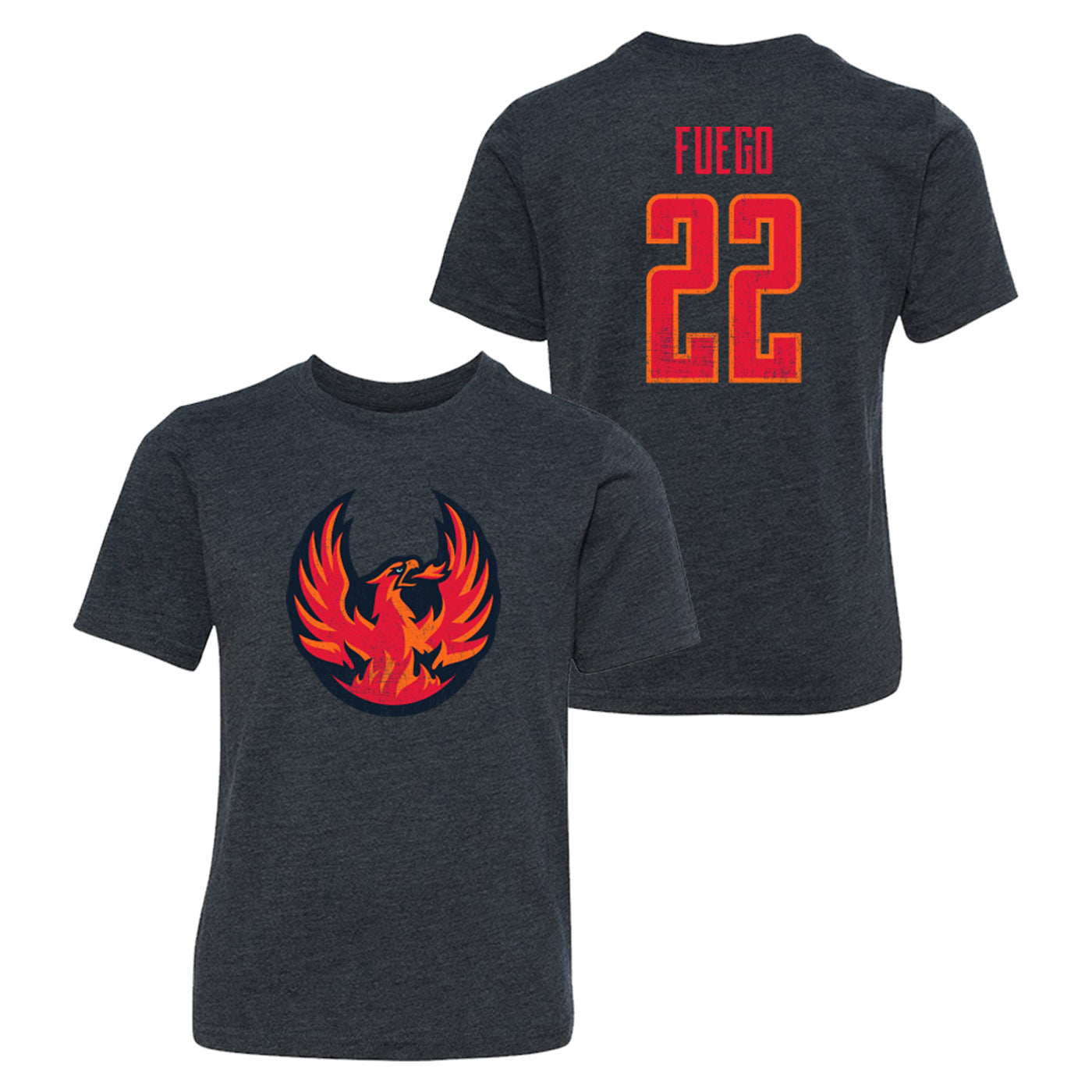 Coachella Valley Firebirds Fuego Name Number Youth Tee