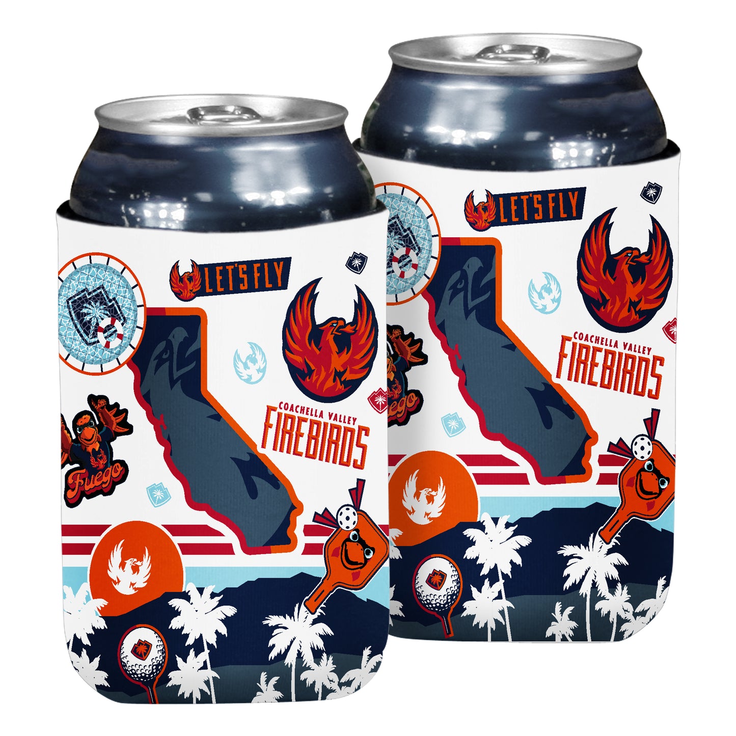 Coachella Valley Firebirds Natural Can Cooler