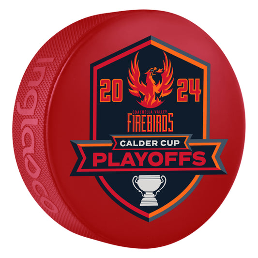 Coachella Valley Firebirds 2023-24 Playoff Participant Red Puck