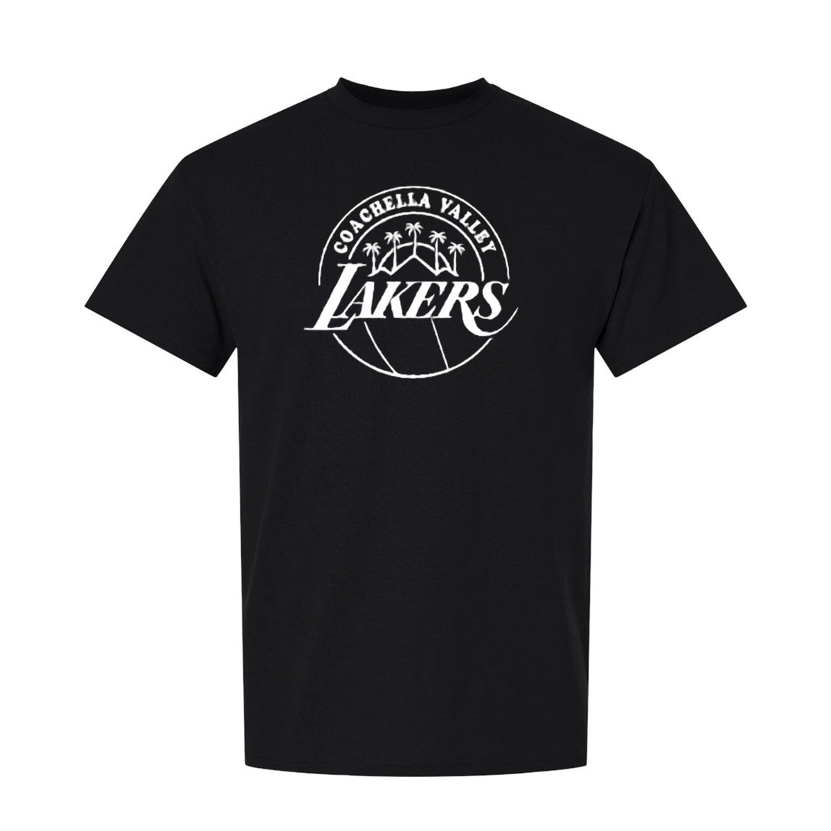 Coachella Valley Lakers Primary Outline Logo Black Tee