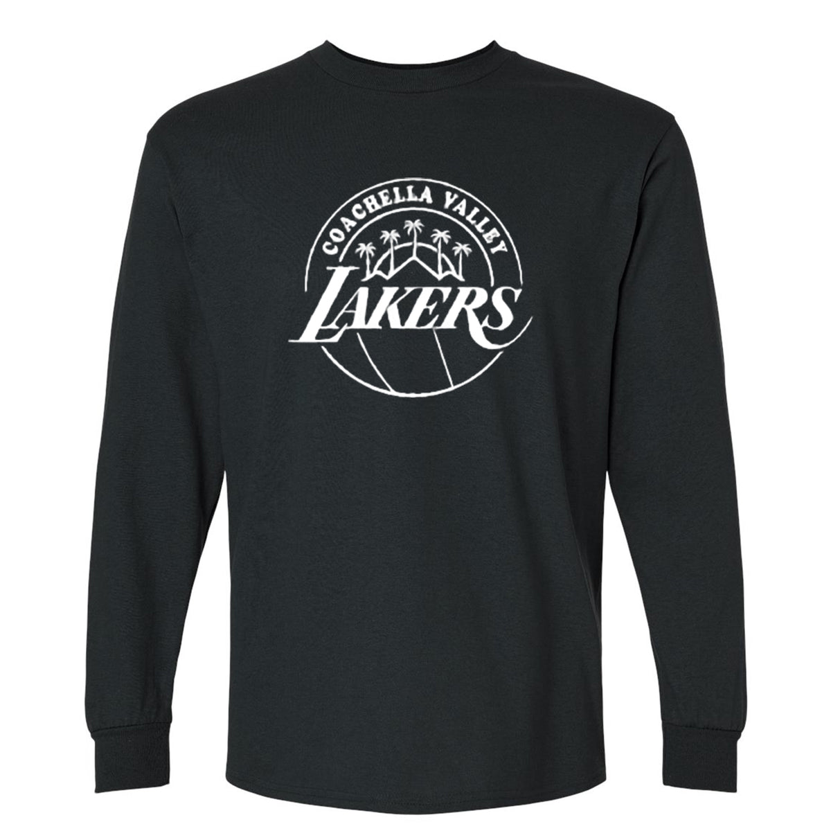 Coachella Valley Lakers Primary Logo Outline Long Sleeve Tee
