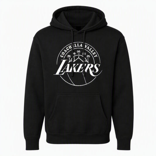Coachella Valley Lakers Primary White Logo Hoodie