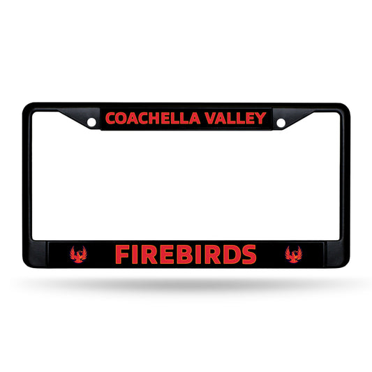 Coachella Valley Firebirds Chrome Black License Plate Frame