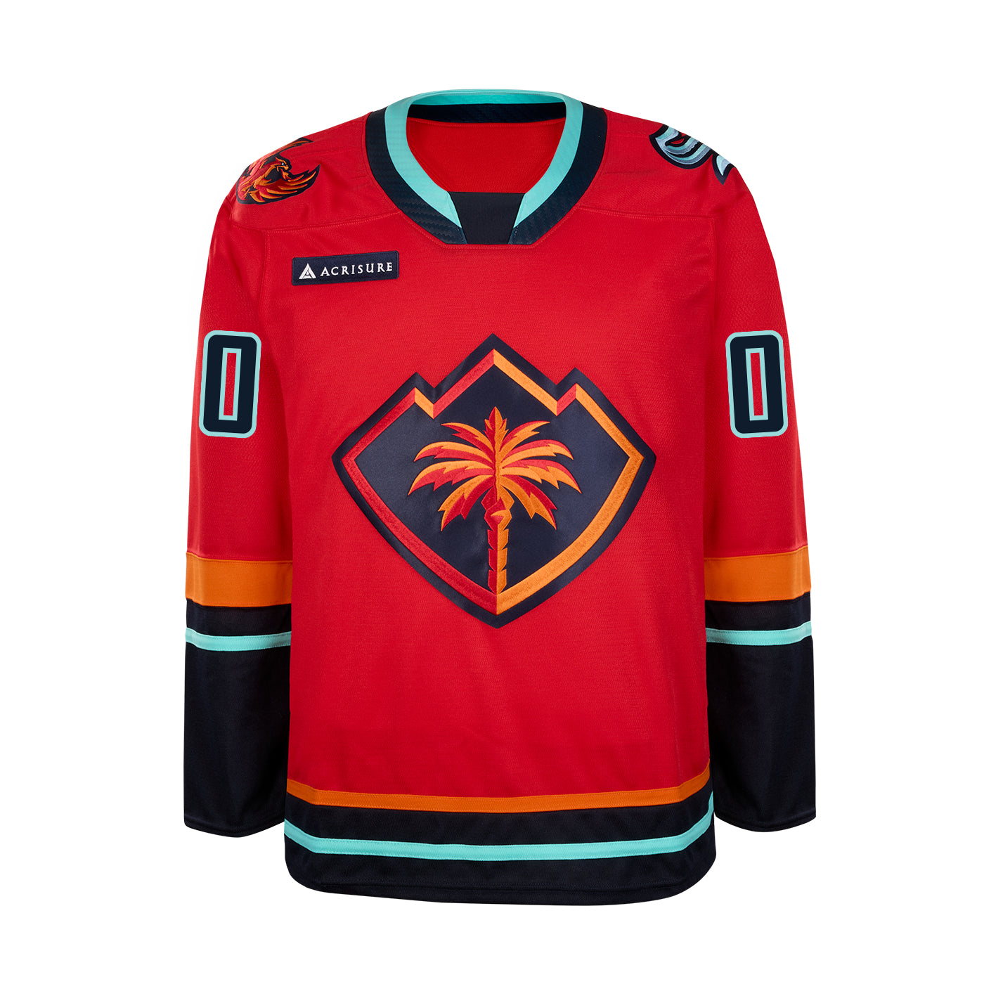 Coachella Valley Firebirds Customized CCM Replica Red Alert Jersey