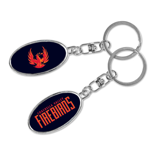 Coachella Valley Firebirds Metal Spinner Keychain