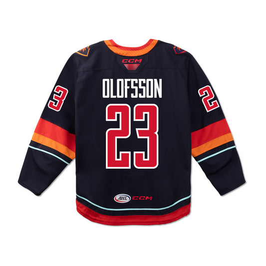 Coachella Valley Firebirds Gustav Olofsson CCM Dark Jersey