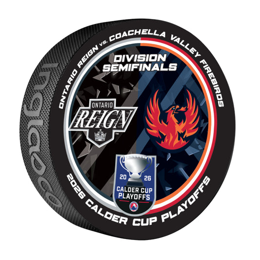Coachella Valley Firebirds 2026 CVF vs ONT Playoffs Matchup Puck